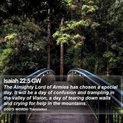 Isaiah 22:5 GW Bible Verse Image