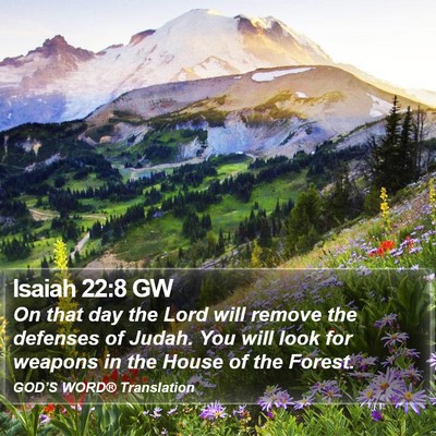 Isaiah 22:8 GW Bible Verse Image