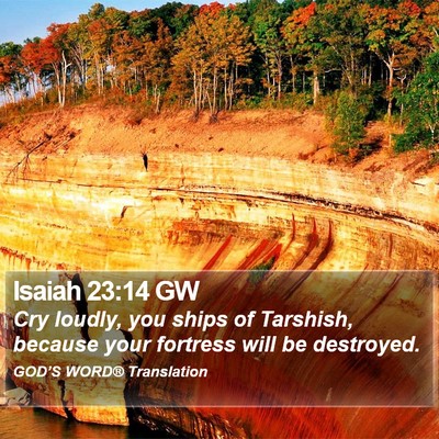 Isaiah 23:14 GW Bible Verse Image