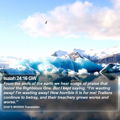 Isaiah 24:16 GW Bible Verse Image