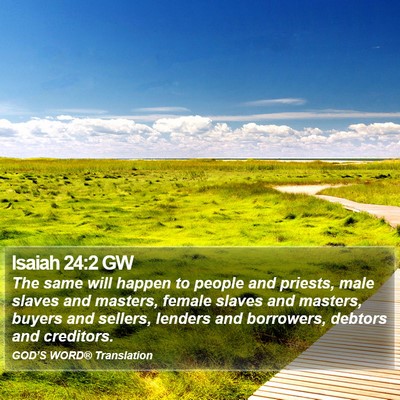 Isaiah 24:2 GW Bible Verse Image