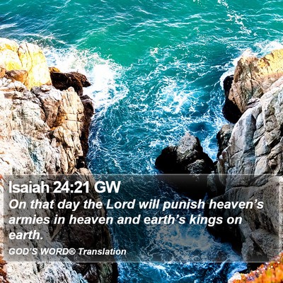 Isaiah 24:21 GW Bible Verse Image