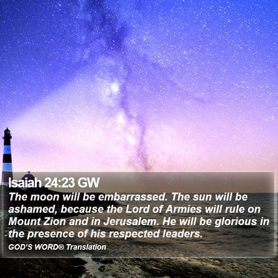 Isaiah 24:23 GW Bible Verse Image