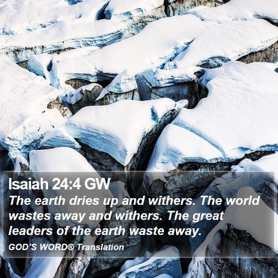 Isaiah 24:4 GW Bible Verse Image