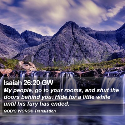 Isaiah 26:20 GW Bible Verse Image