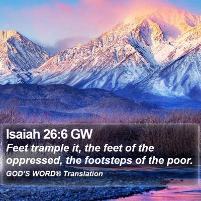 Isaiah 26:6 GW Bible Verse Image