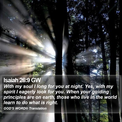 Isaiah 26:9 GW Bible Verse Image