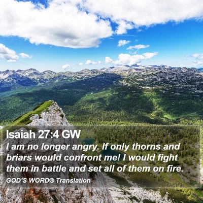 Isaiah 27:4 GW Bible Verse Image