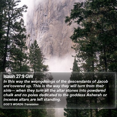 Isaiah 27:9 GW Bible Verse Image