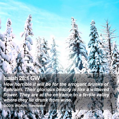 Isaiah 28:1 GW Bible Verse Image