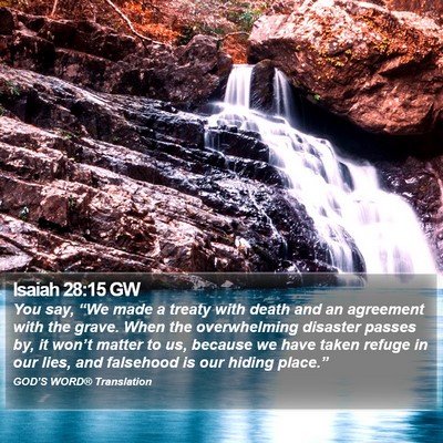 Isaiah 28:15 GW Bible Verse Image