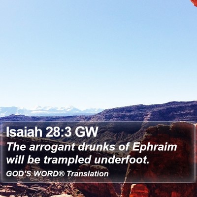 Isaiah 28:3 GW Bible Verse Image