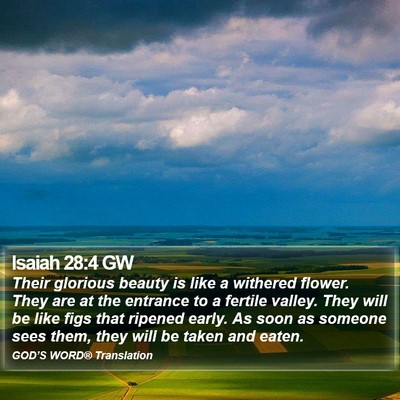 Isaiah 28:4 GW Bible Verse Image