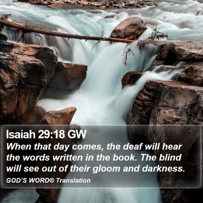 Isaiah 29:18 GW Bible Verse Image
