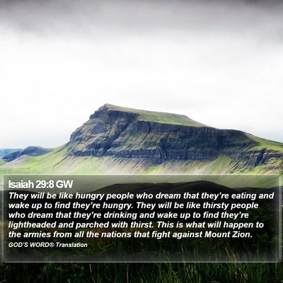 Isaiah 29:8 GW Bible Verse Image