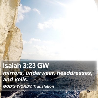 Isaiah 3:23 GW Bible Verse Image