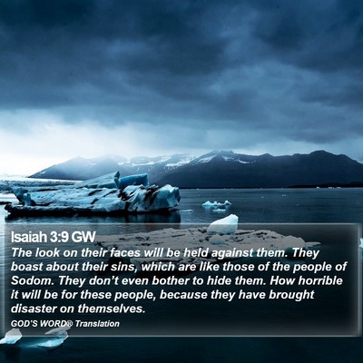 Isaiah 3:9 GW Bible Verse Image