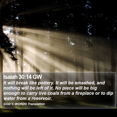 Isaiah 30:14 GW Bible Verse Image