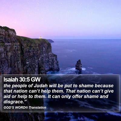 Isaiah 30:5 GW Bible Verse Image