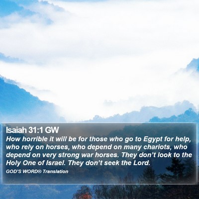 Isaiah 31:1 GW Bible Verse Image