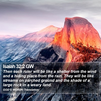 Isaiah 32:2 GW Bible Verse Image