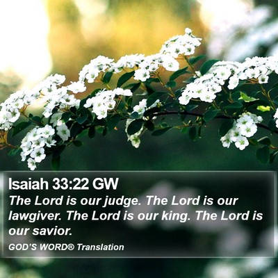 Isaiah 33:22 GW Bible Verse Image
