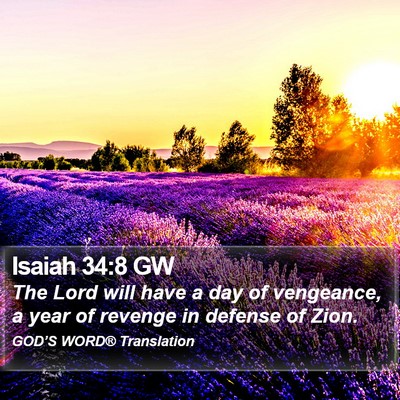 Isaiah 34:8 GW Bible Verse Image