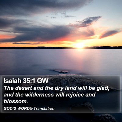 Isaiah 35:1 GW Bible Verse Image