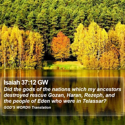Isaiah 37:12 GW Bible Verse Image
