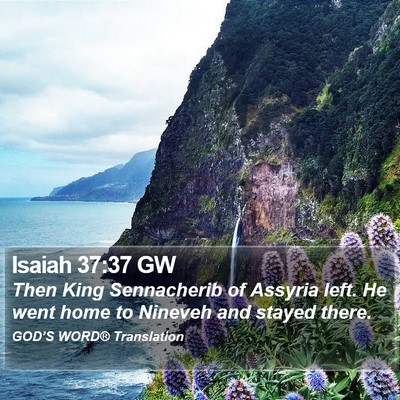 Isaiah 37:37 GW Bible Verse Image