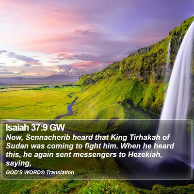 Isaiah 37:9 GW Bible Verse Image