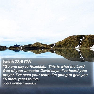 Isaiah 38:5 GW Bible Verse Image