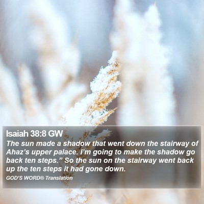 Isaiah 38:8 GW Bible Verse Image