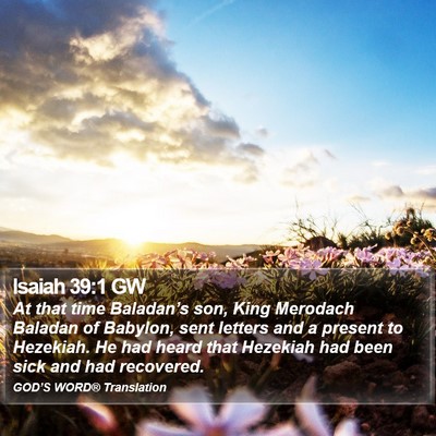 Isaiah 39:1 GW Bible Verse Image
