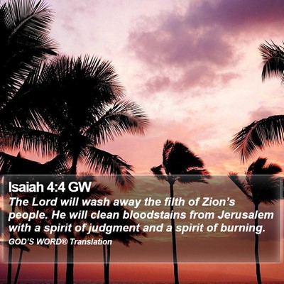 Isaiah 4:4 GW Bible Verse Image
