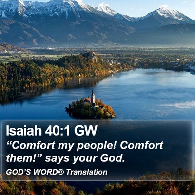 Isaiah 40:1 GW Bible Verse Image