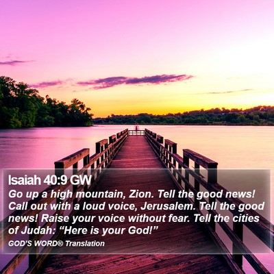 Isaiah 40:9 GW Bible Verse Image