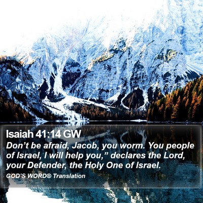 Isaiah 41:14 GW Bible Verse Image