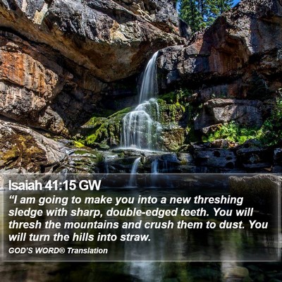 Isaiah 41:15 GW Bible Verse Image