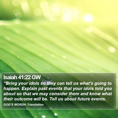 Isaiah 41:22 GW Bible Verse Image