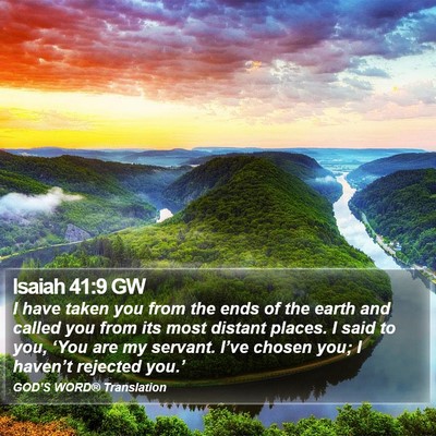 Isaiah 41:9 GW Bible Verse Image