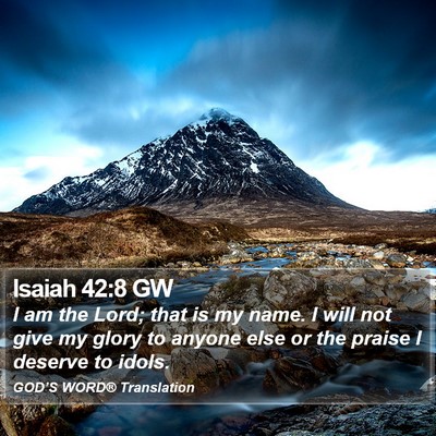 Isaiah 42:8 GW Bible Verse Image