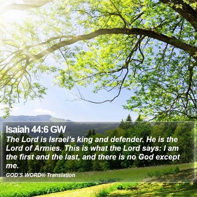 Isaiah 44:6 GW Bible Verse Image