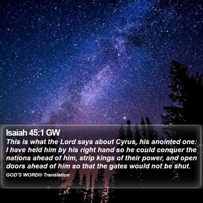 Isaiah 45:1 GW Bible Verse Image