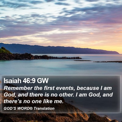 Isaiah 46:9 GW Bible Verse Image
