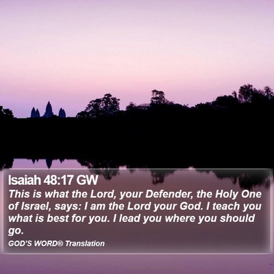 Isaiah 48:17 GW Bible Verse Image