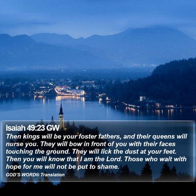 Isaiah 49:23 GW Bible Verse Image