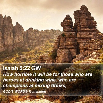 Isaiah 5:22 GW Bible Verse Image