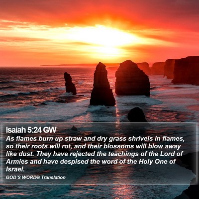 Isaiah 5:24 GW Bible Verse Image