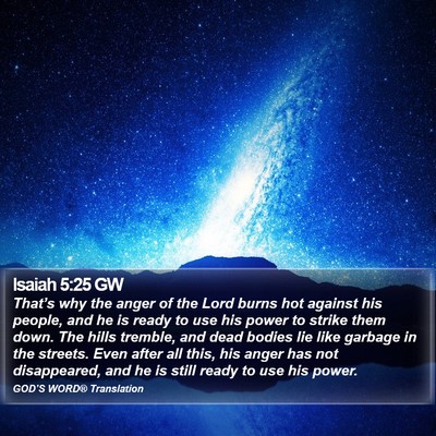 Isaiah 5:25 GW Bible Verse Image